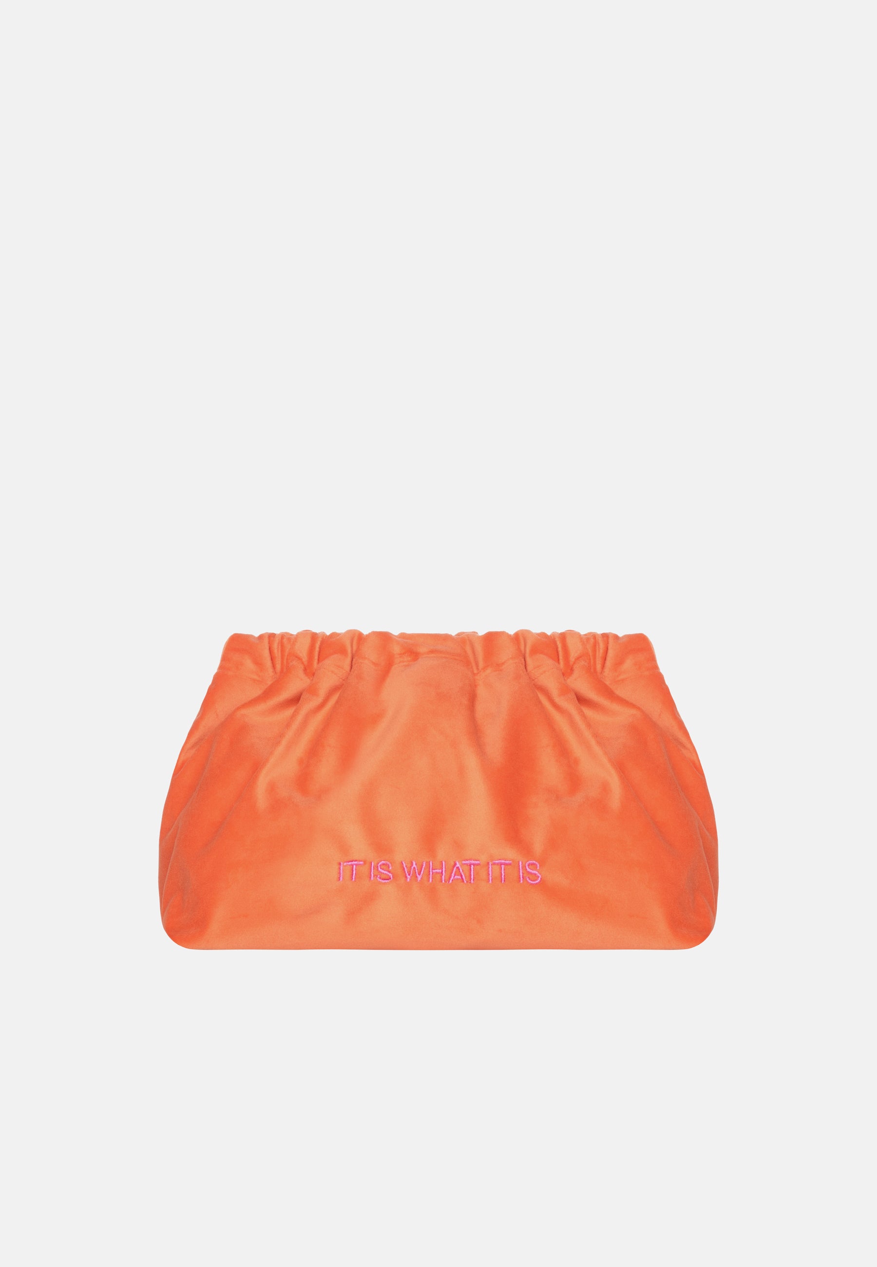 VELVET CLUTCH BAG IT IS WHAT IT IS