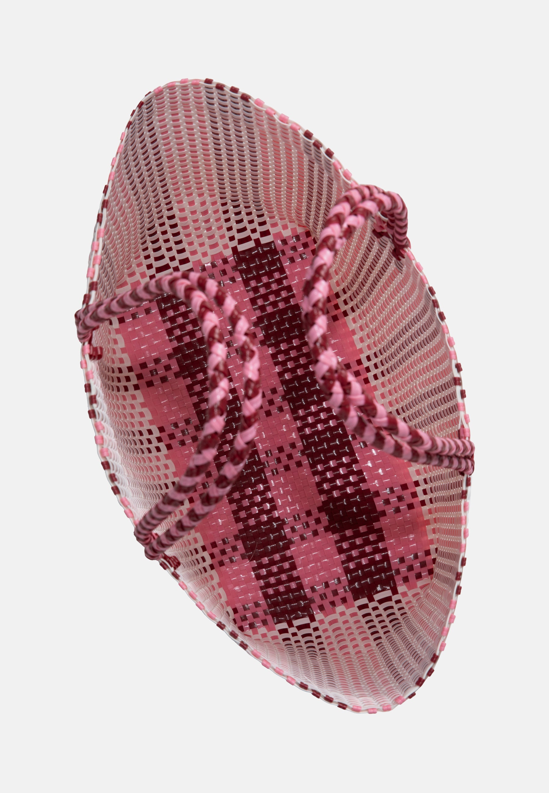 WOVEN TOTE BAG PINK