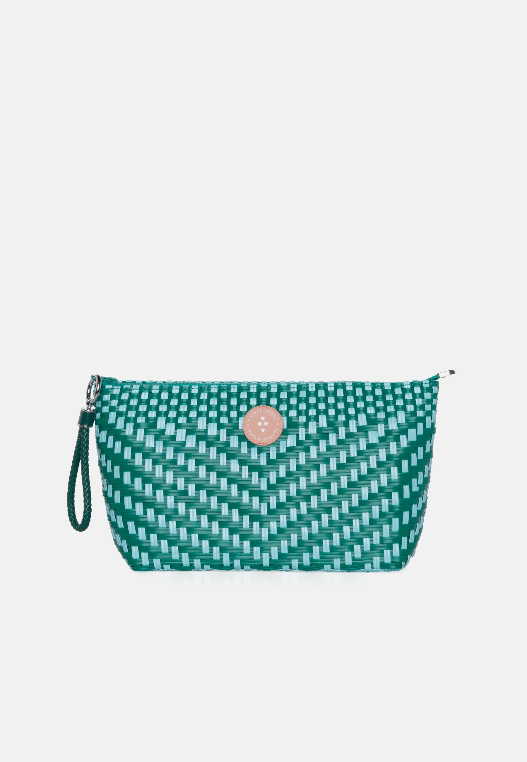 WOVEN PENCIL BAG TURQUOISE