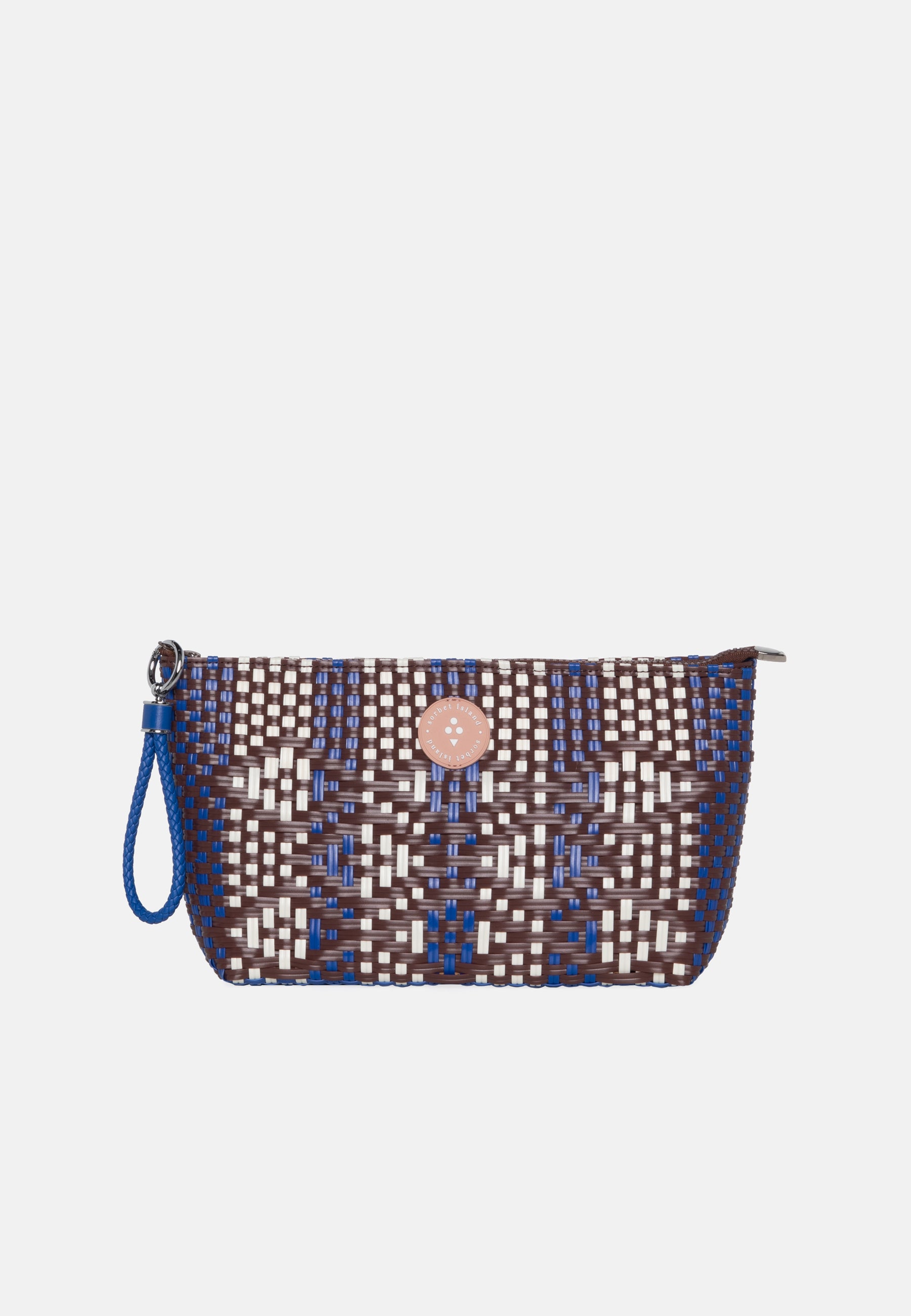 WOVEN PENCIL BAG BLUE