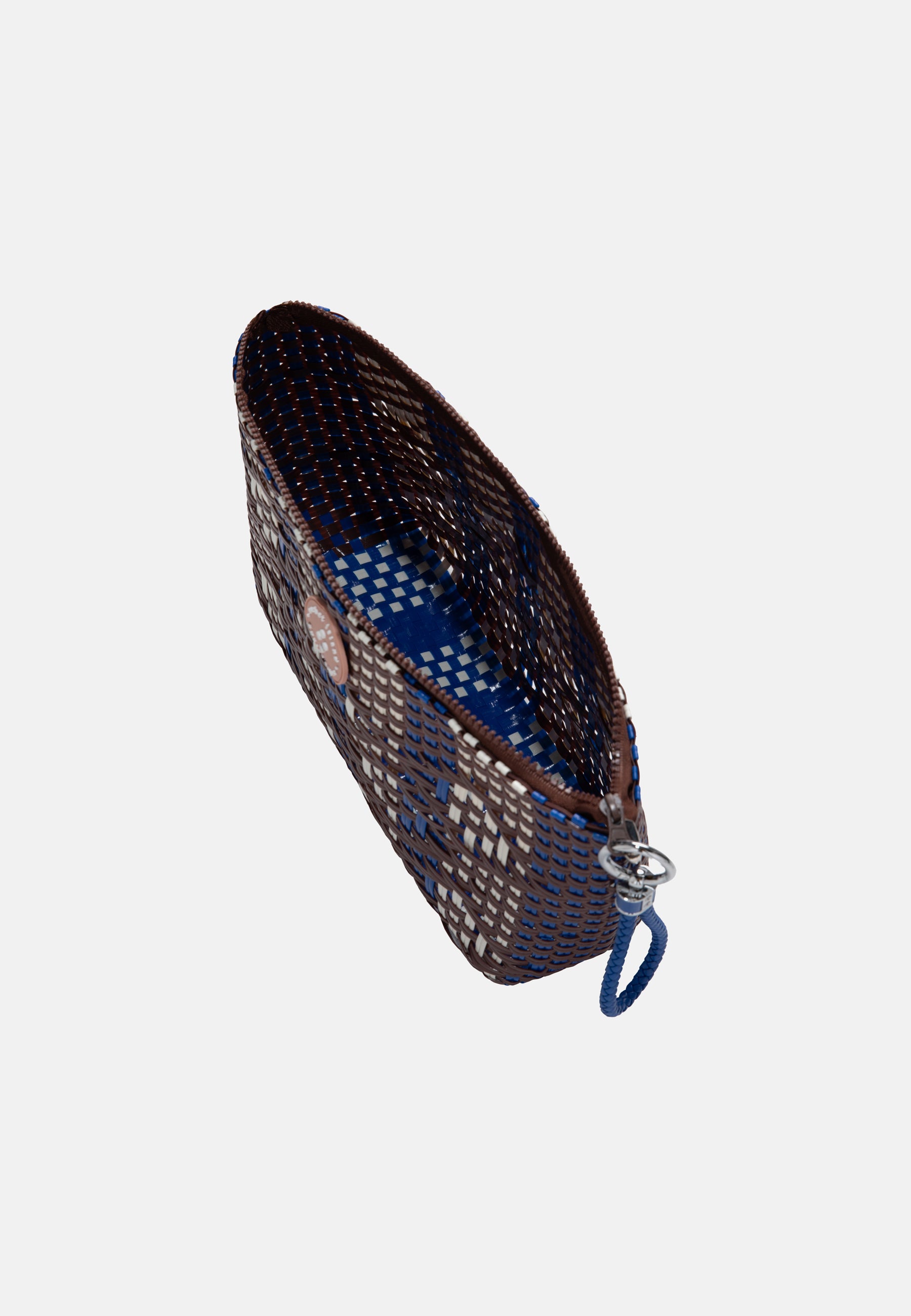 WOVEN PENCIL BAG BLUE