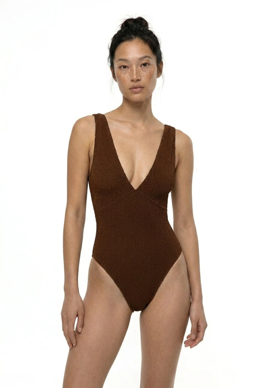 SWIMWEAR OP ARIEL CHOCO
