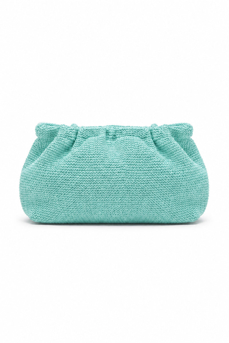CRINKLE CLUTCH BAG PISTACHIO