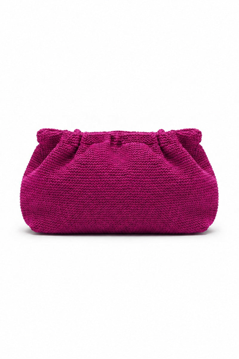 CRINKLE CLUTCH BAG ACAI