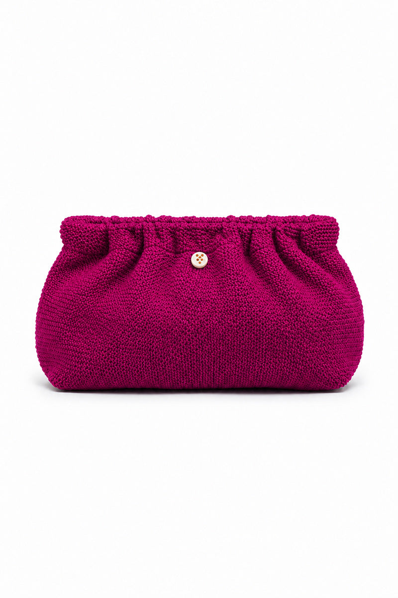 CRINKLE CLUTCH BAG ACAI