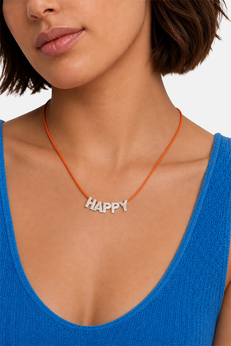 MOTHER OF PEARL NECKLACE HAPPY