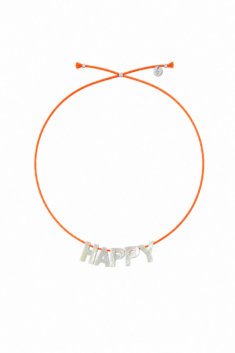 MOTHER OF PEARL NECKLACE HAPPY
