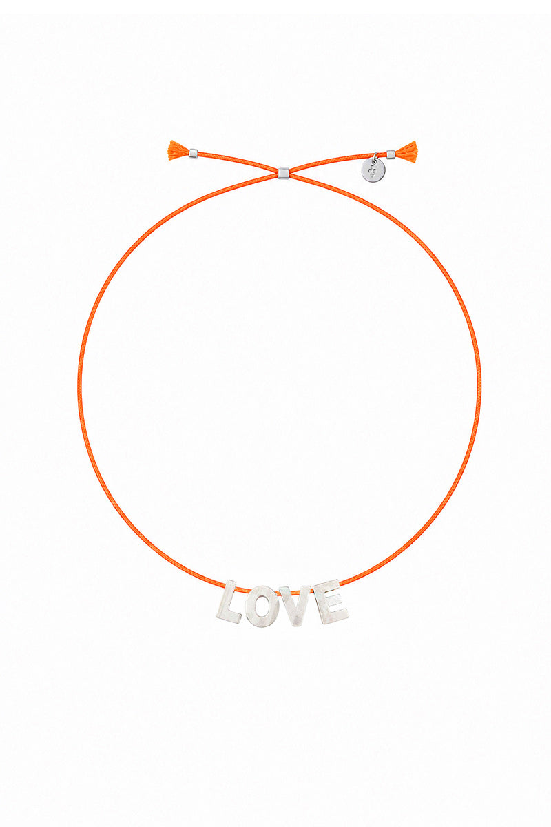 MOTHER OF PEARL NECKLACE LOVE
