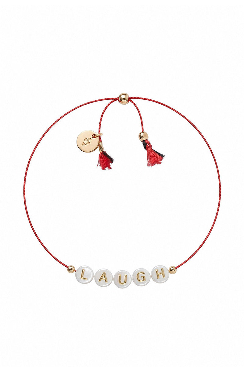 SHELL LETTER LAUGH BRACELET