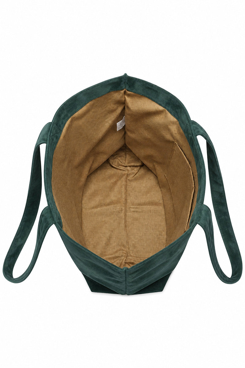 VELVET SHOPPER BAG HEART FAMILY