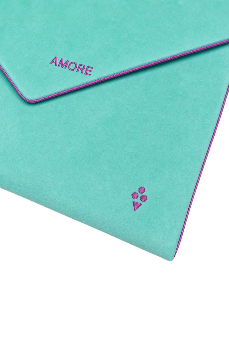 VELVET ENVELOPE BAG AMORE