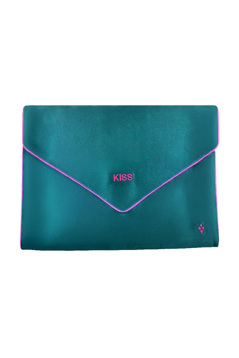 VELVET ENVELOPE BAG KISS