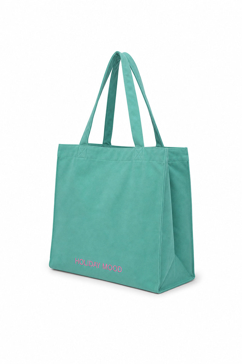VELVET SHOPPER BAG HOLIDAY MOOD