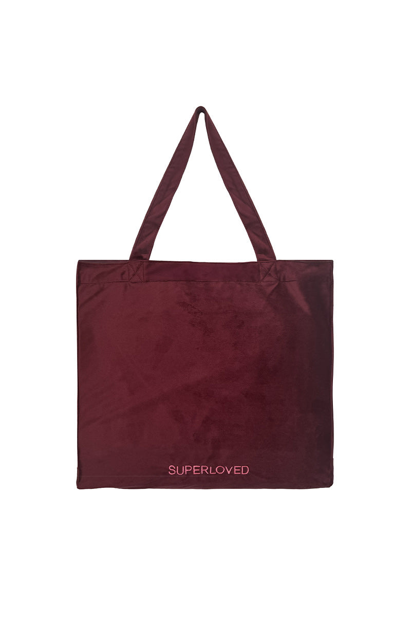 VELVET SHOPPER BAG SUPERLOVED
