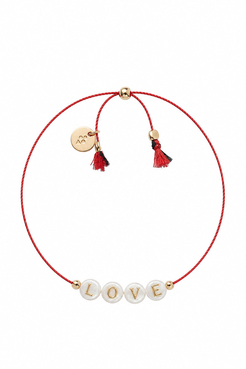 SHELL LETTER LOVE BRACELET