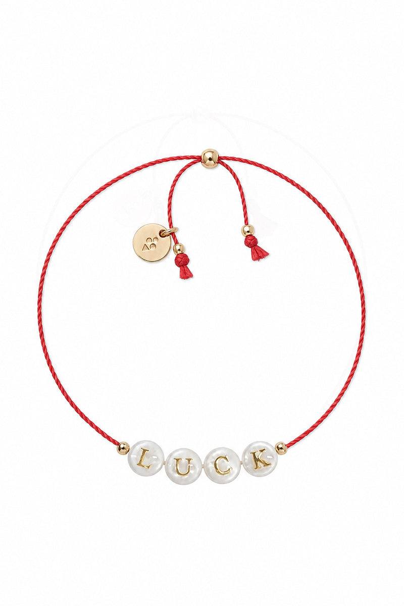 SHELL LETTER LUCK BRACELET