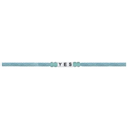Say Yes - Bubble Mother Of Pearl Letter Bracelet - Sorbet Island